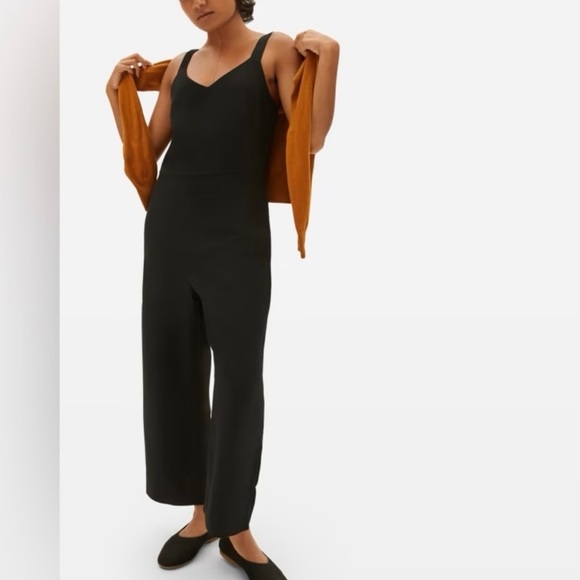EVERLANE Japanese Go Weave Slip Jumpsuit Size 6 - Picture 5 of 14